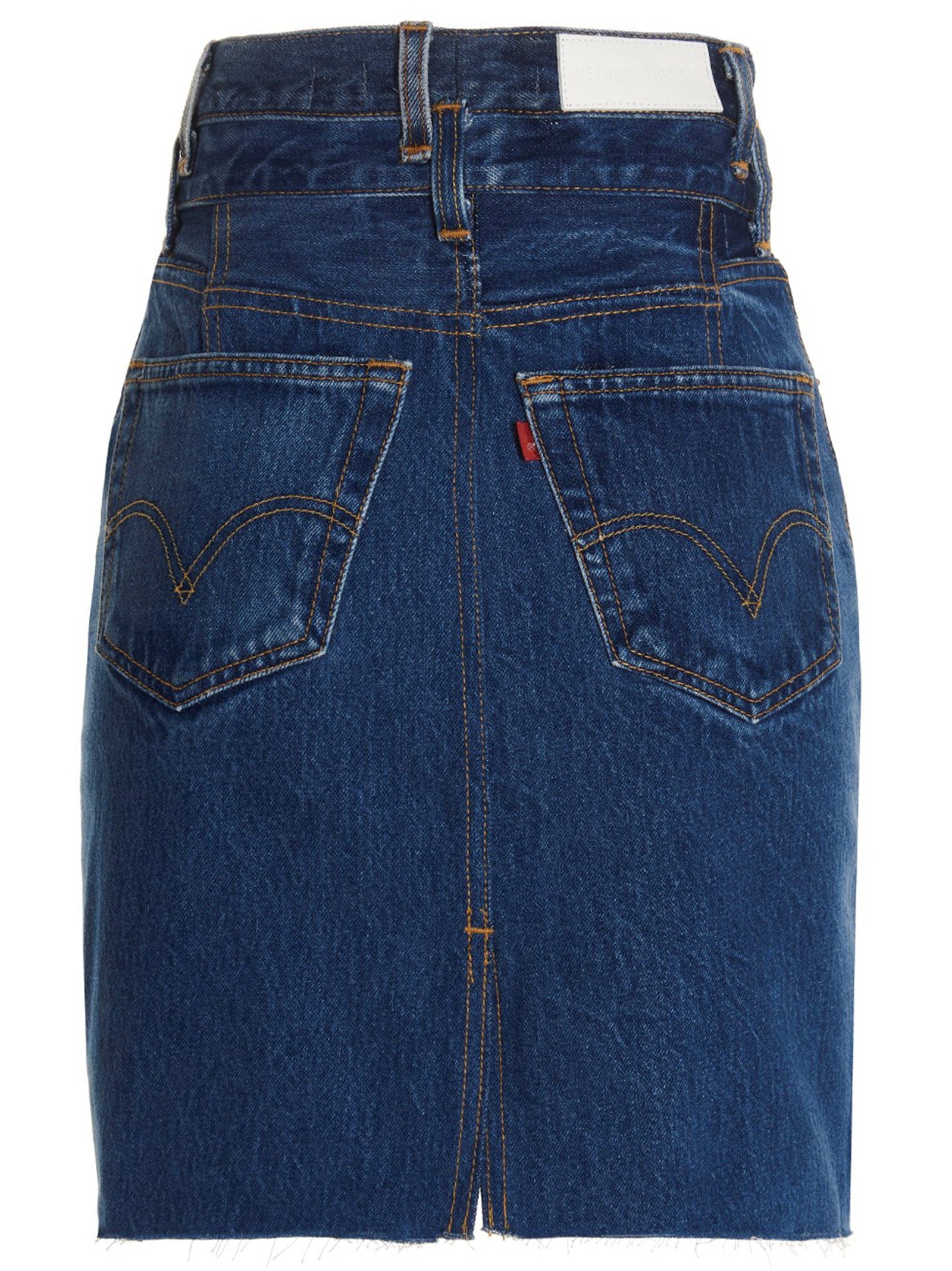 Re/Done Double Waisted Pencil Re Done X Levis Skirt