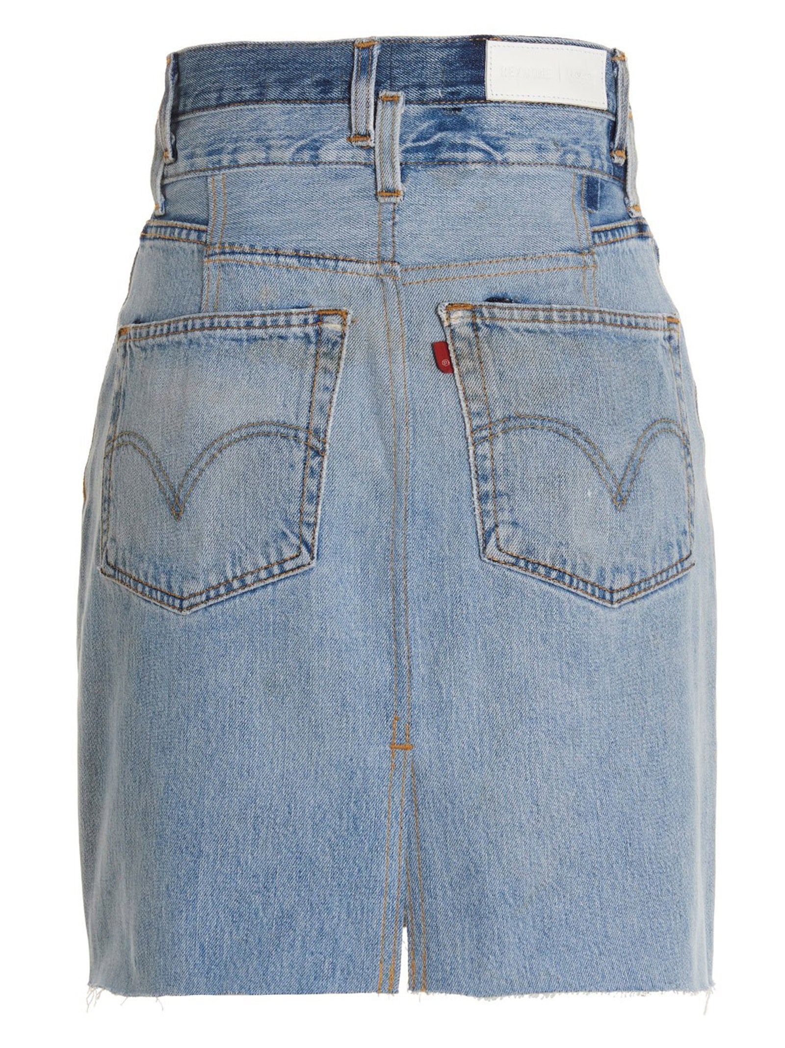Re/Done Double Waisted Pencil Re Done X Levis Skirt