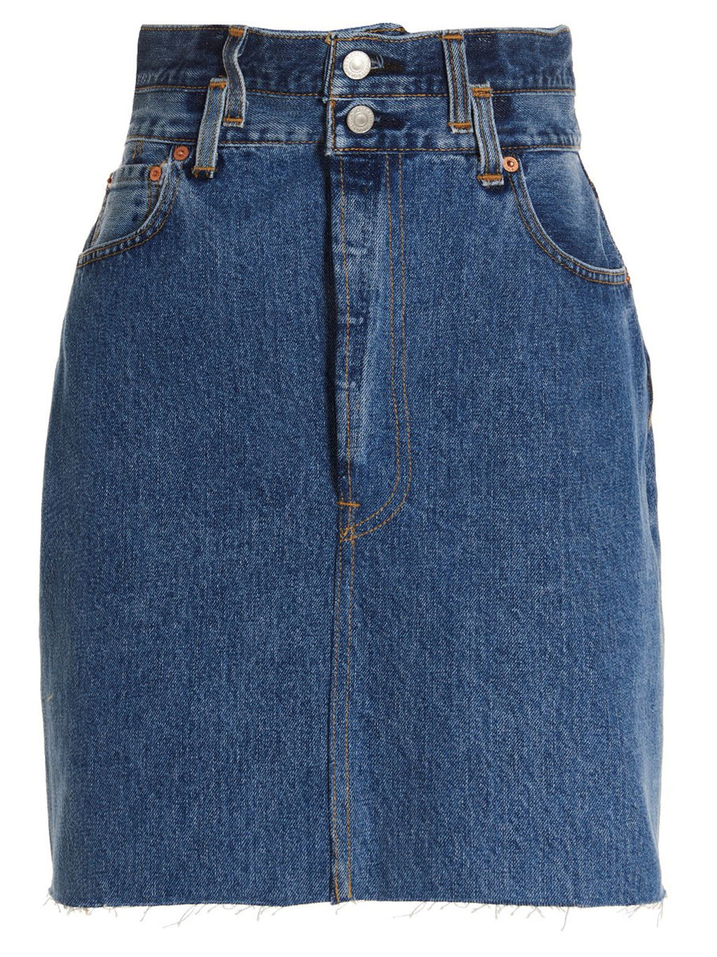 Re/Done Double Waisted Pencil Re Done X Levis Skirt