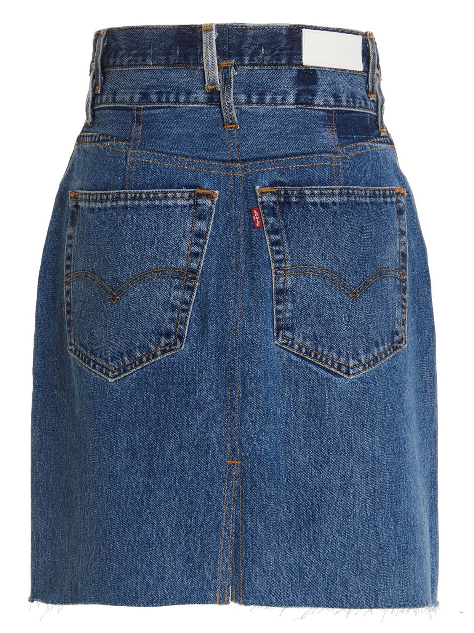 Re/Done Double Waisted Pencil Re Done X Levis Skirt