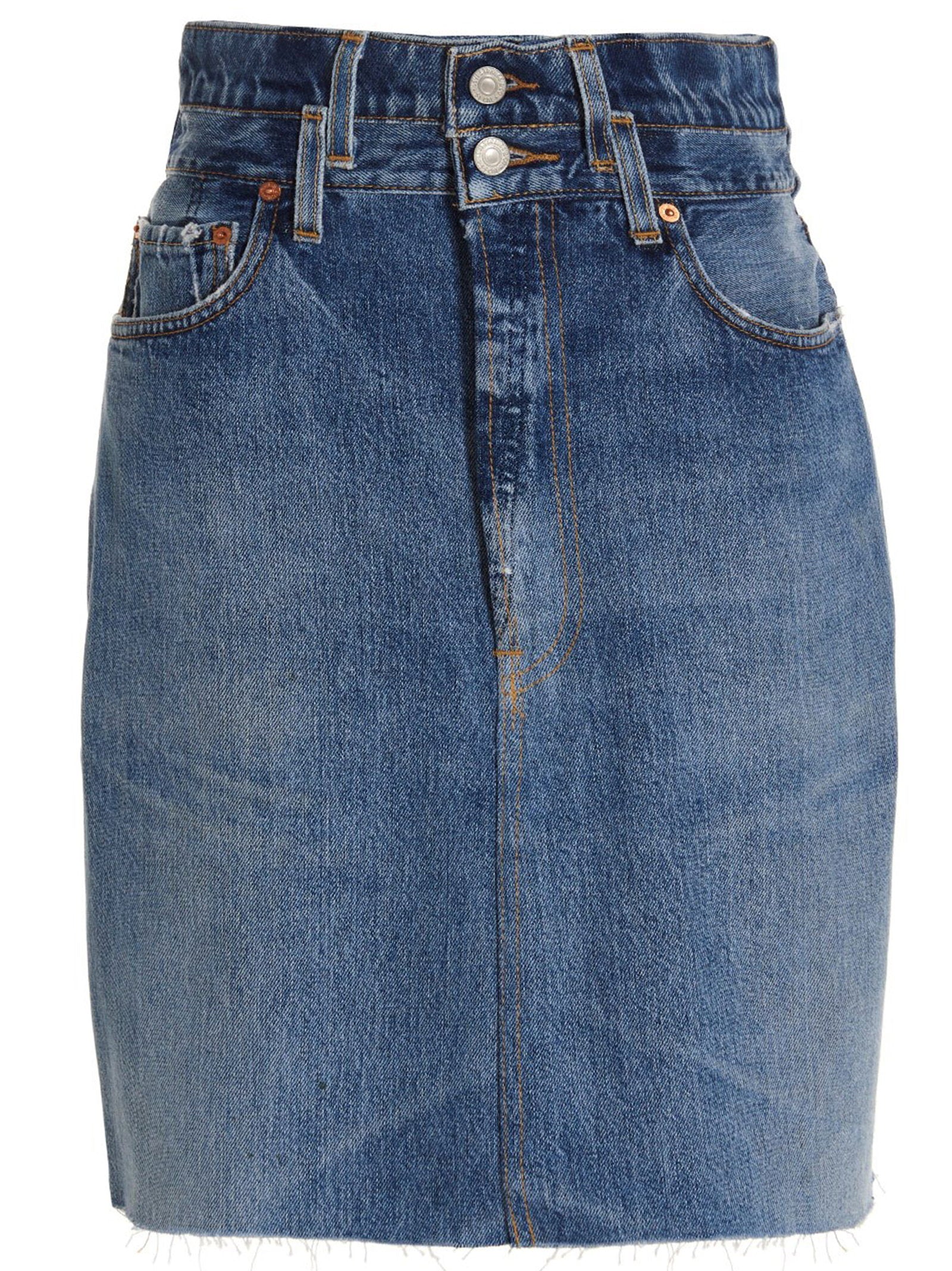Re/Done Double Waisted Pencil Re Done X Levis Skirt