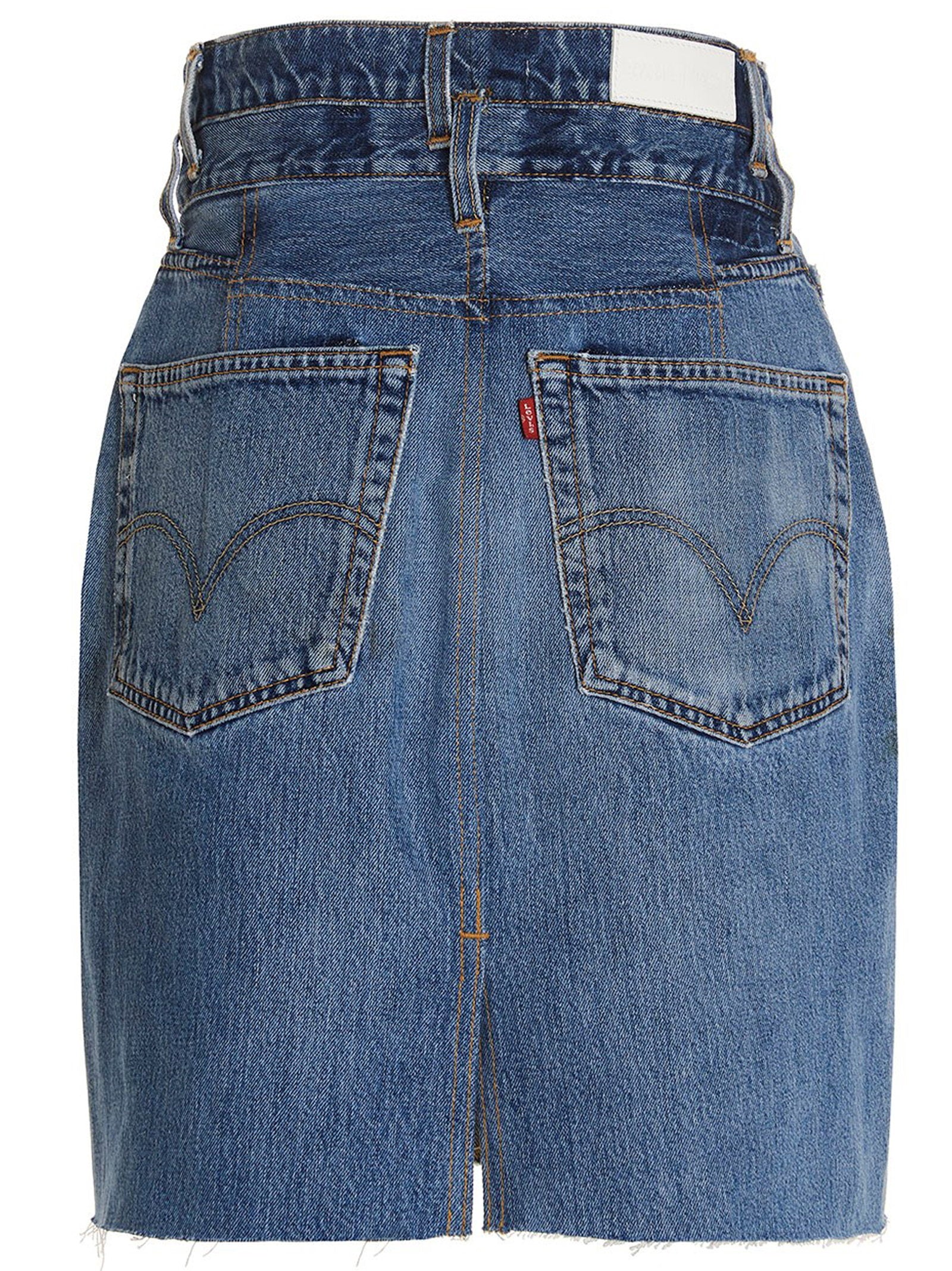 Re/Done Double Waisted Pencil Re Done X Levis Skirt