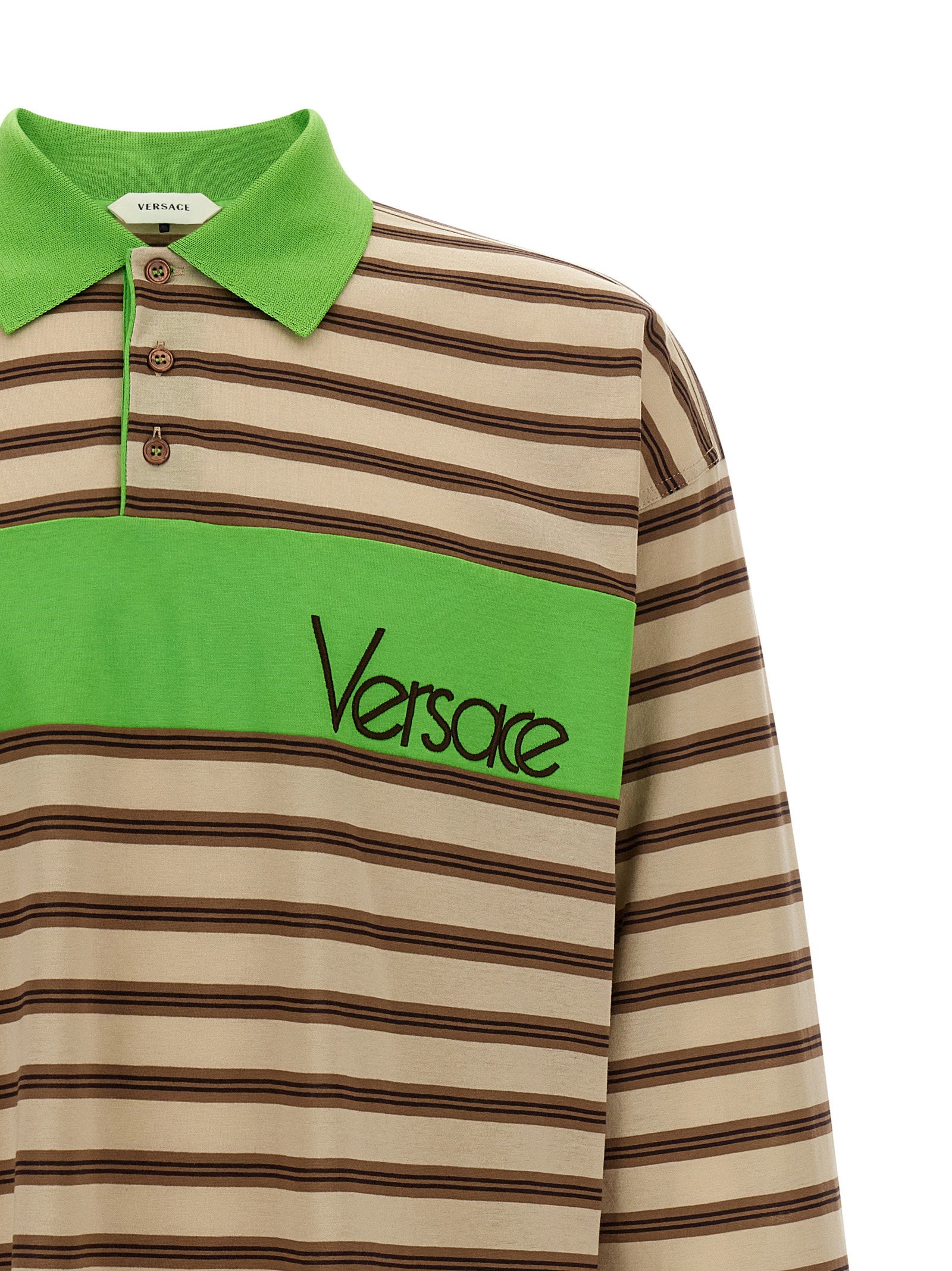 Versace Intarsia Polo Shirt