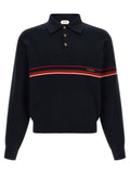 Versace Inlaid Striped Polo Shirt