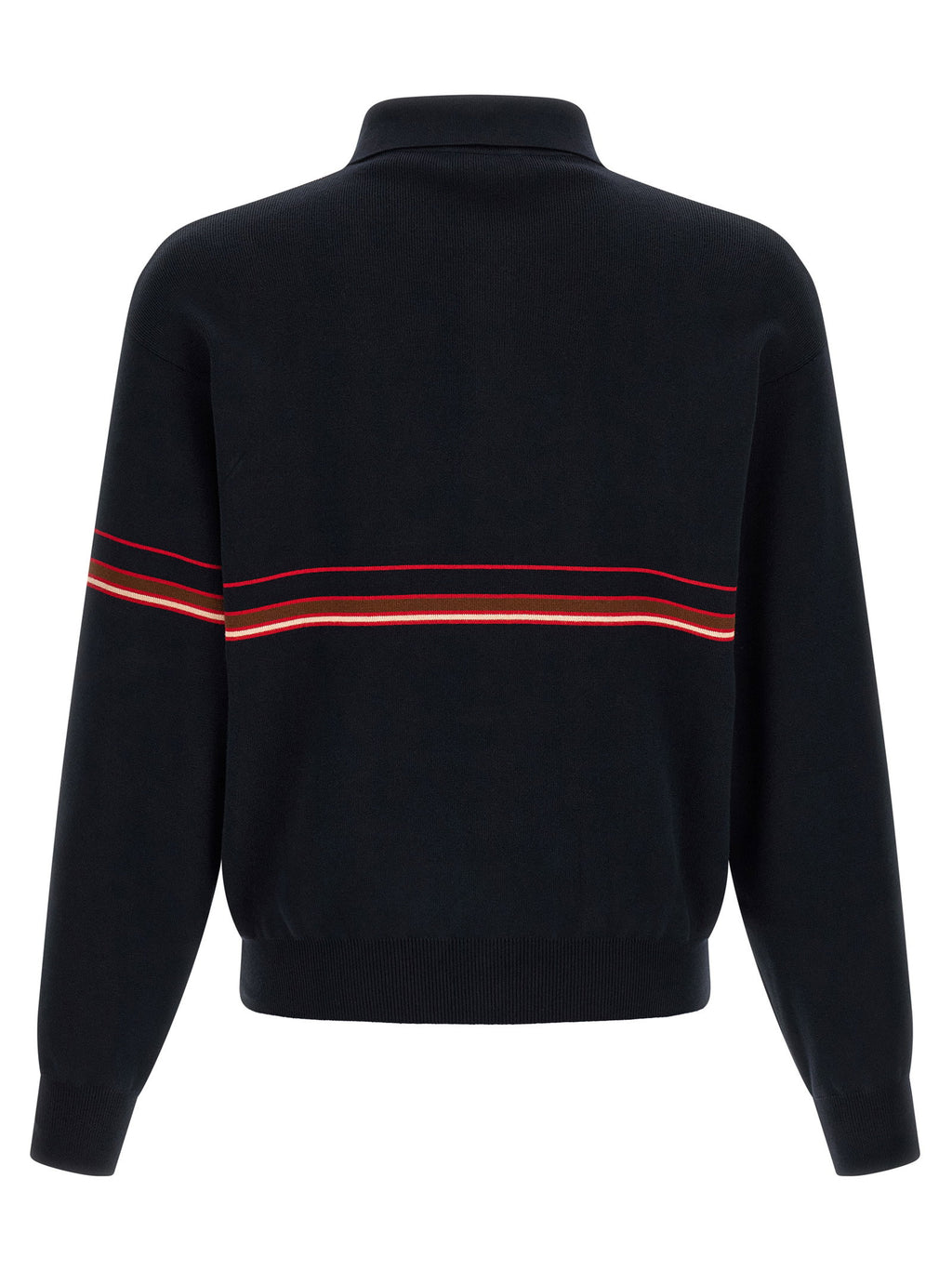 Versace Inlaid Striped Polo Shirt