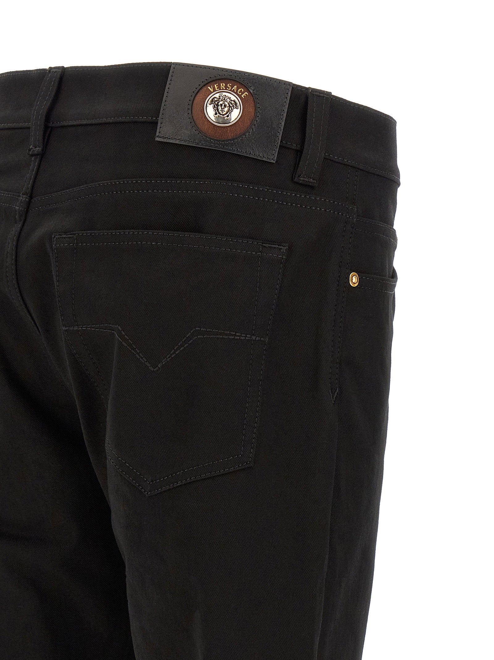 Versace Medusa Embroidery Jeans