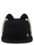 Maison Michel Jamie Hat With Crystals