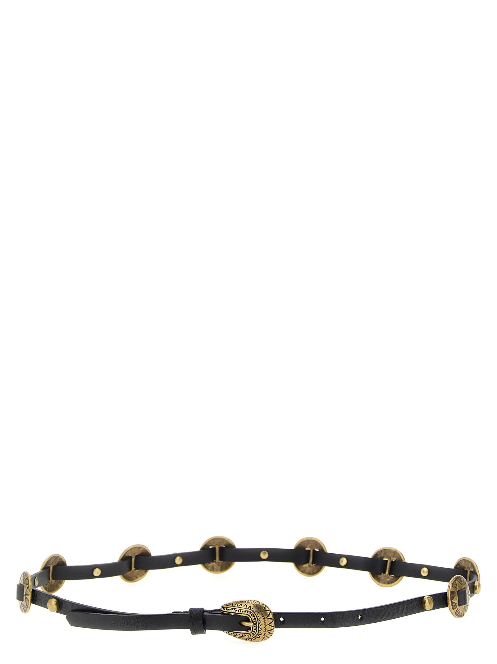 Pinko Engraved Plaque Belt