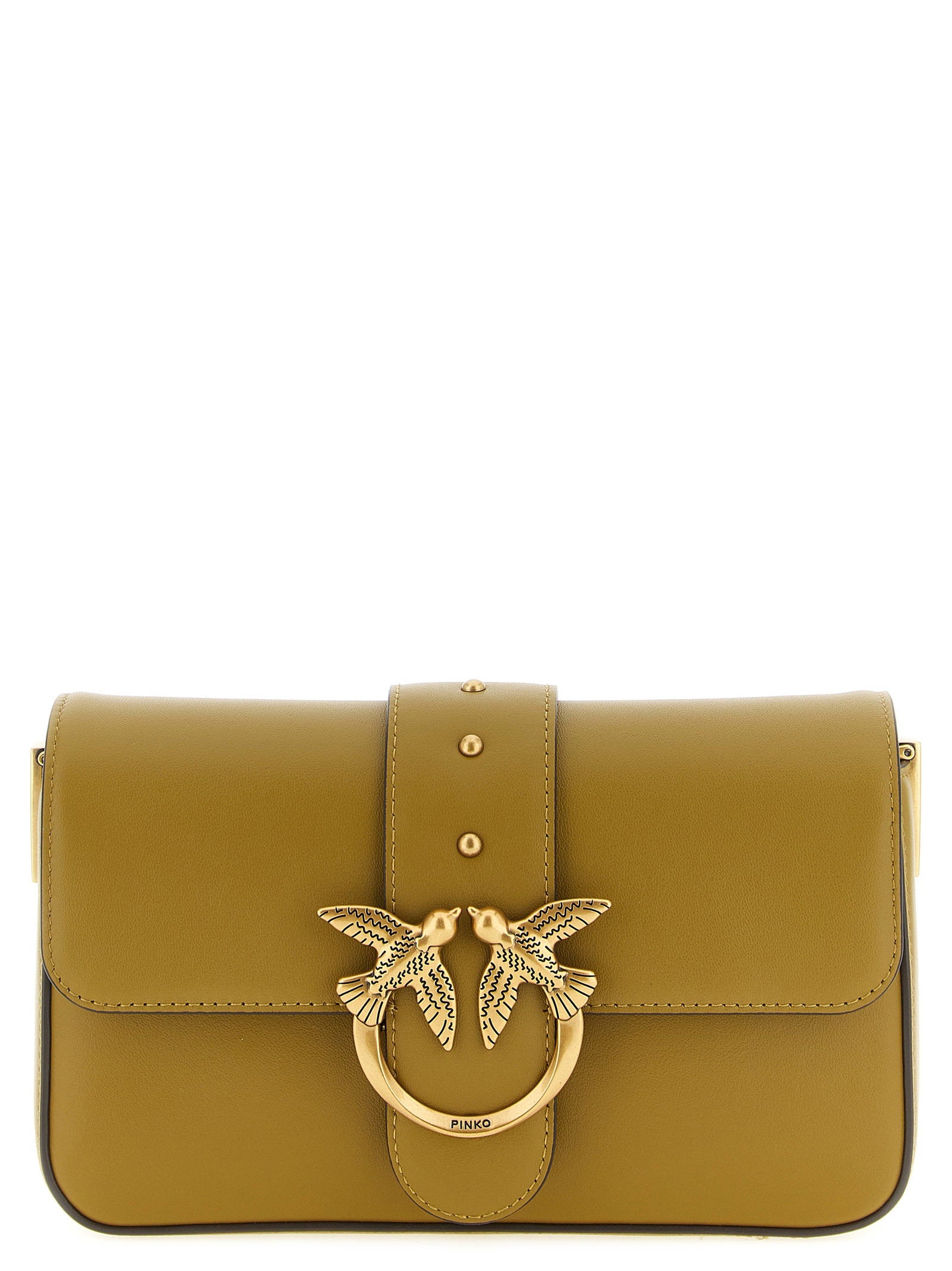 Pinko Mini Love Slouchy Shoulder Bag