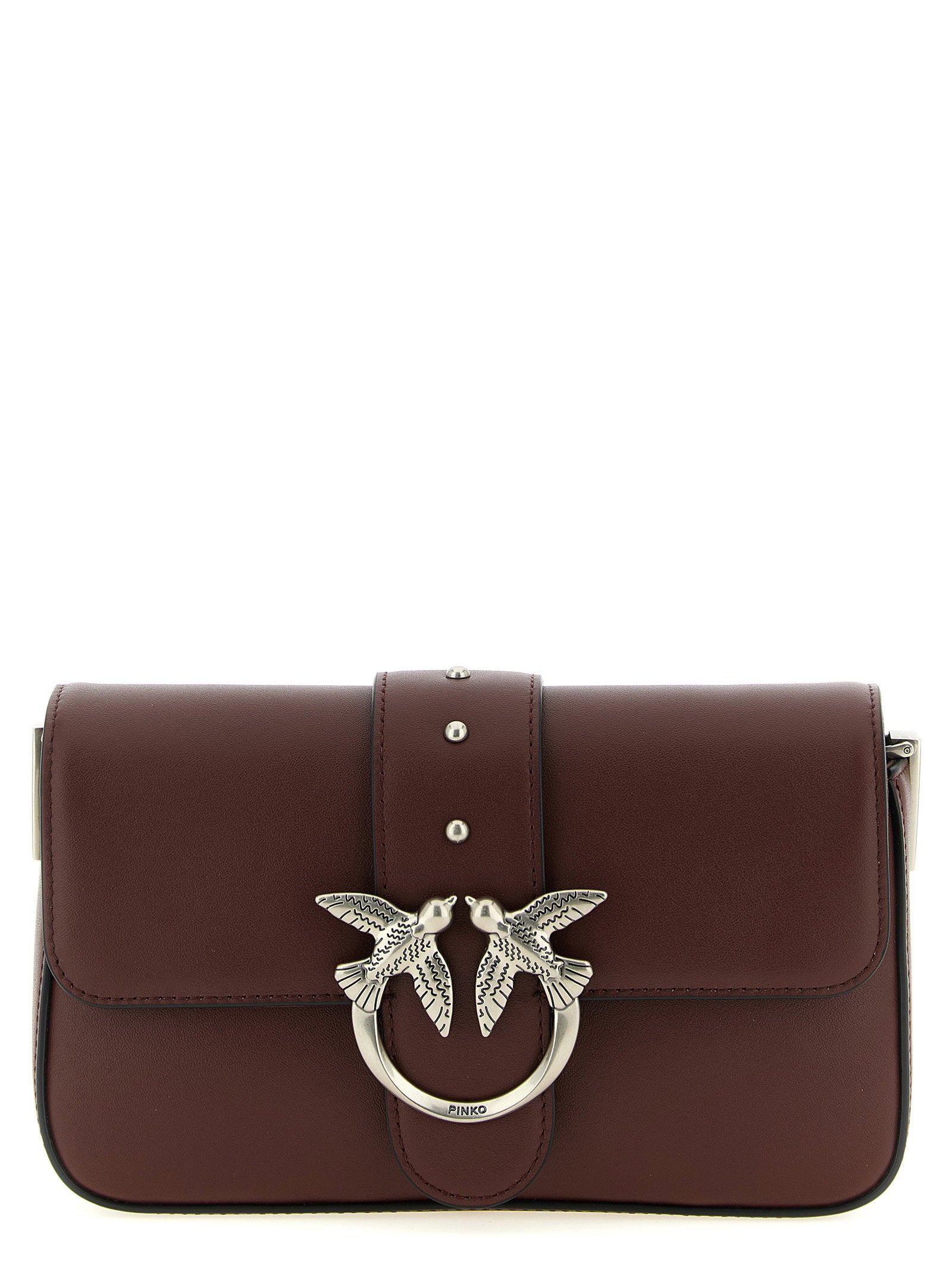 Pinko Mini Love Slouchy Shoulder Bag