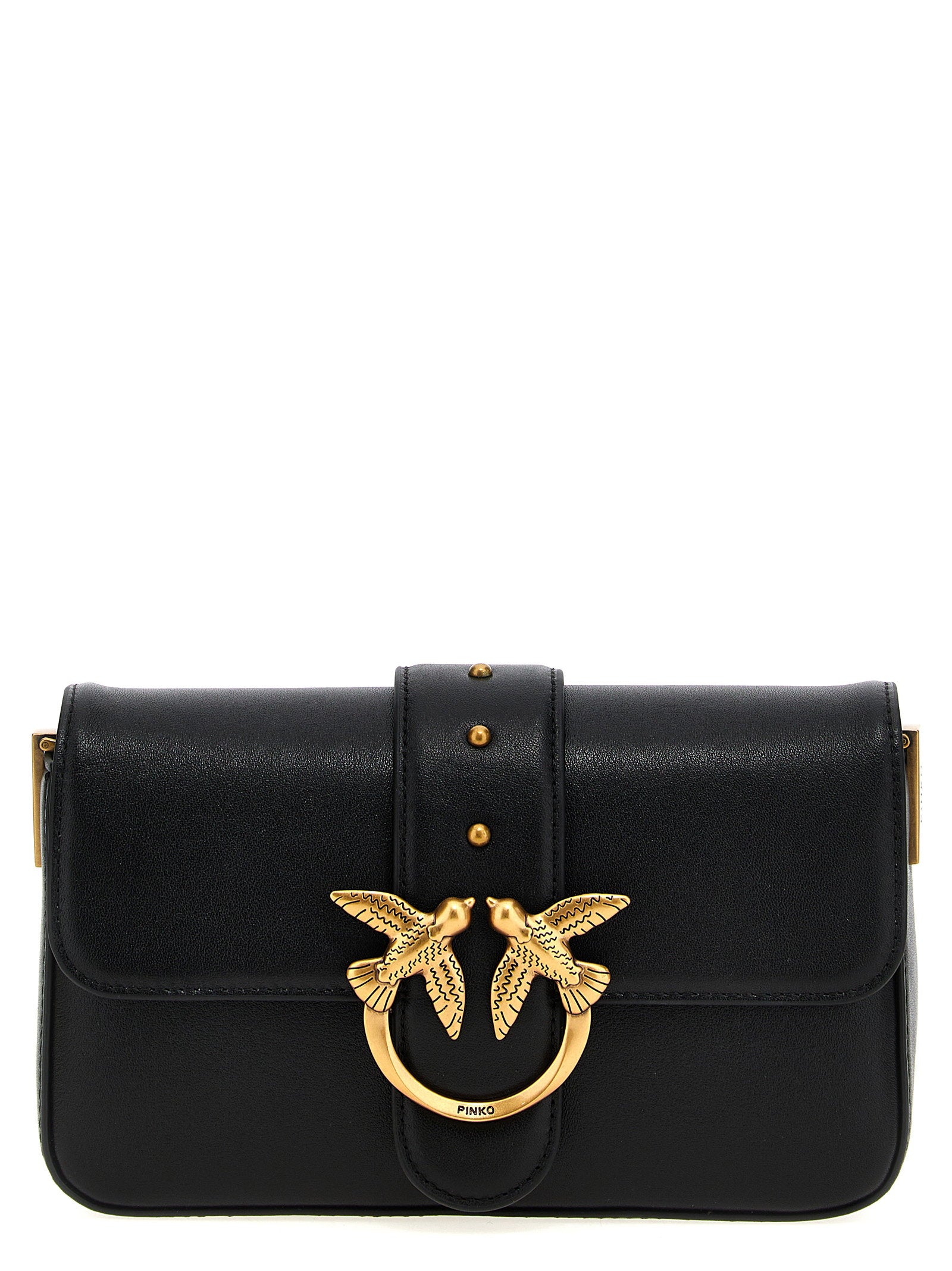 Pinko Mini Love Slouchy Shoulder Bag