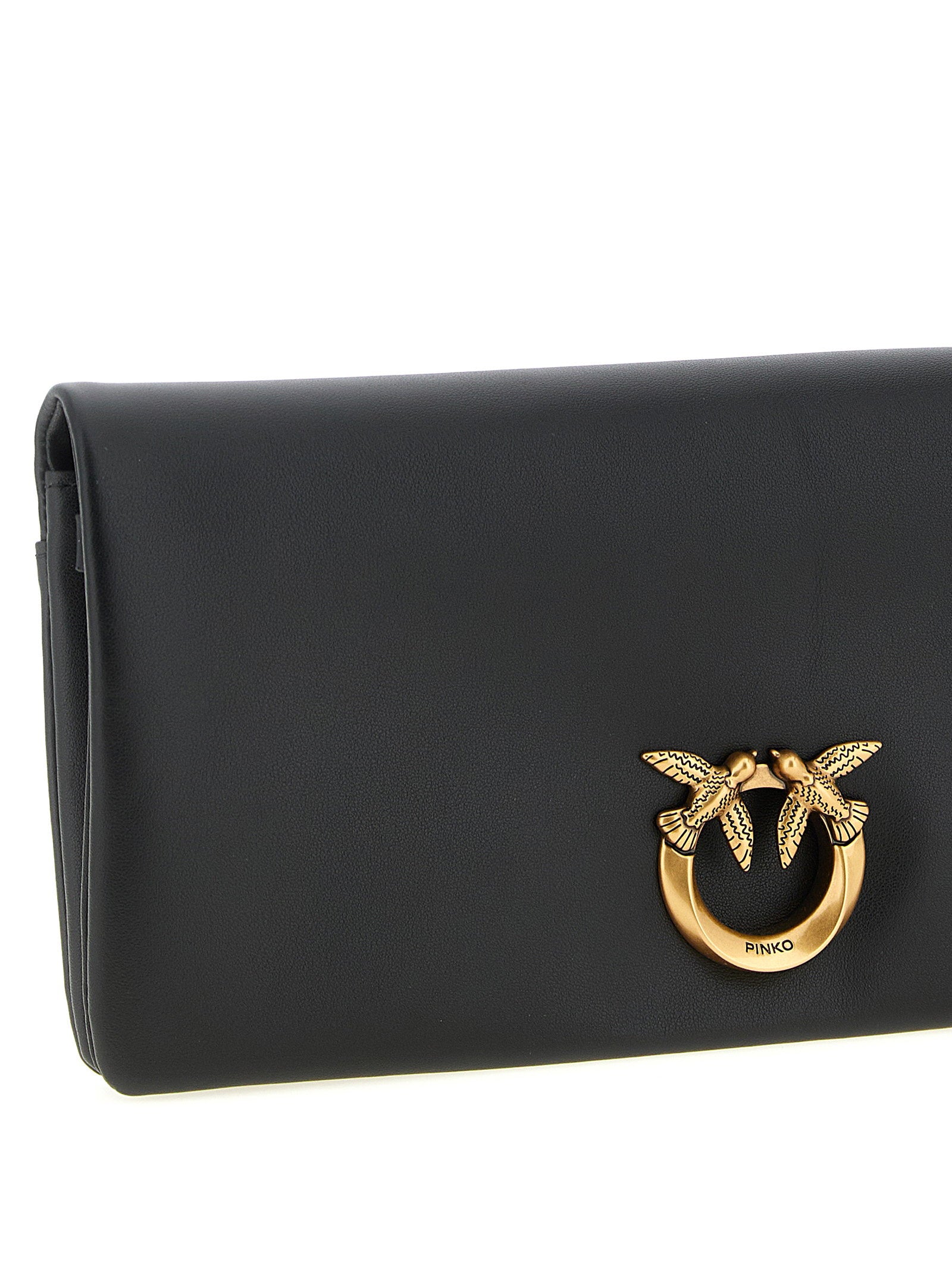Pinko Medium Love Click Soft Horizontal Clutch Bag