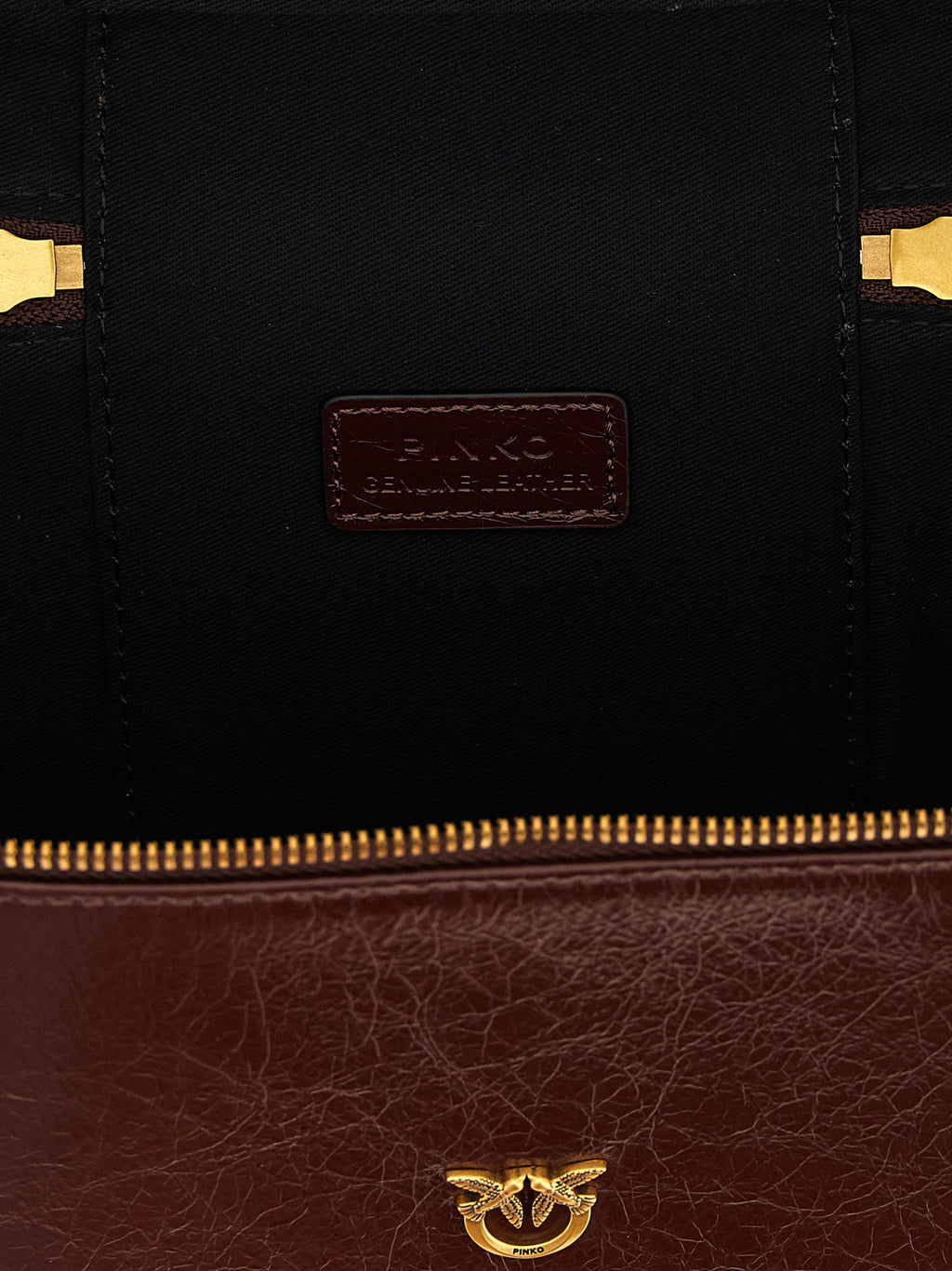 Pinko Crumpled Effect Leather Handbag