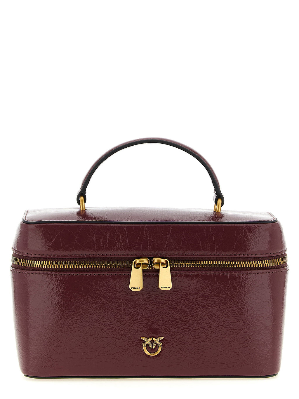 Pinko Crumpled Effect Leather Handbag