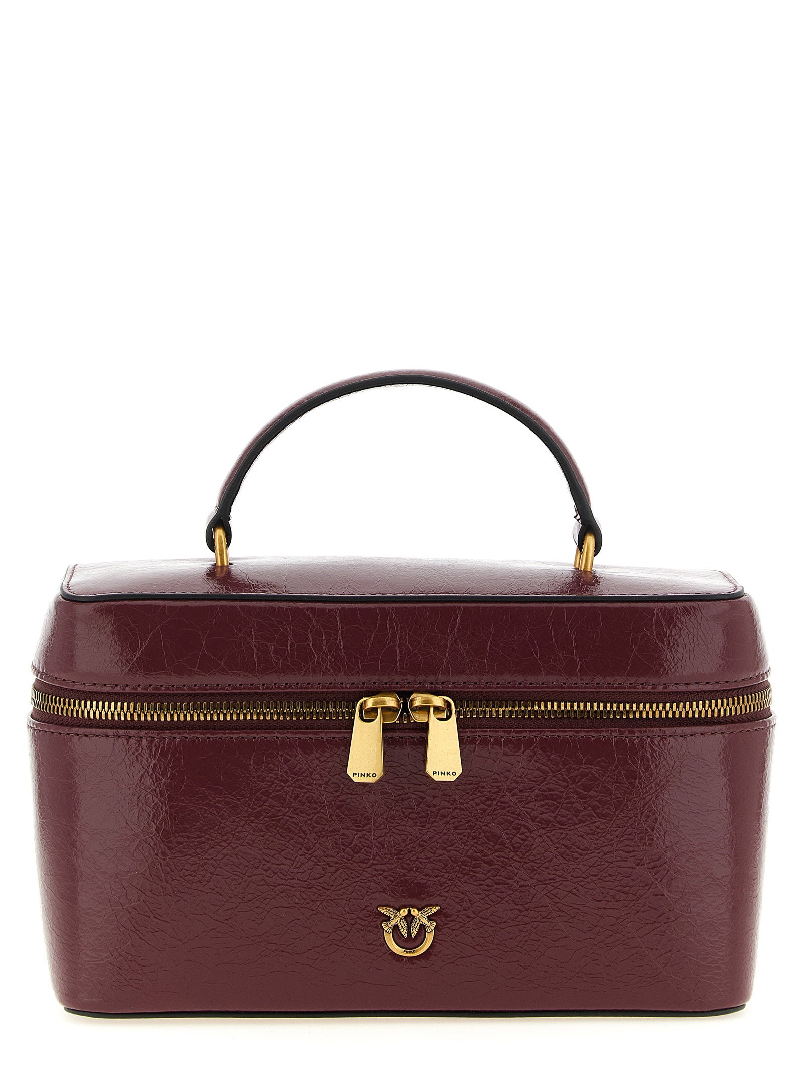 Pinko Crumpled Effect Leather Handbag