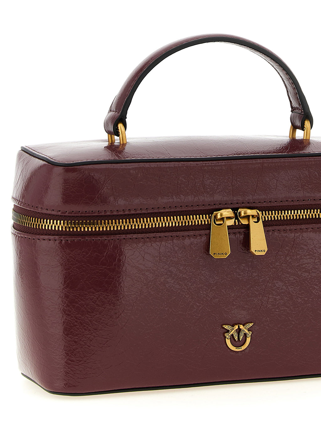 Pinko Crumpled Effect Leather Handbag