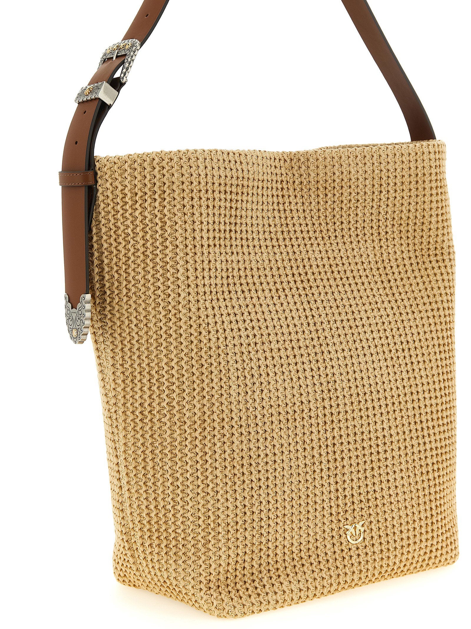 Pinko Raffia Bucket