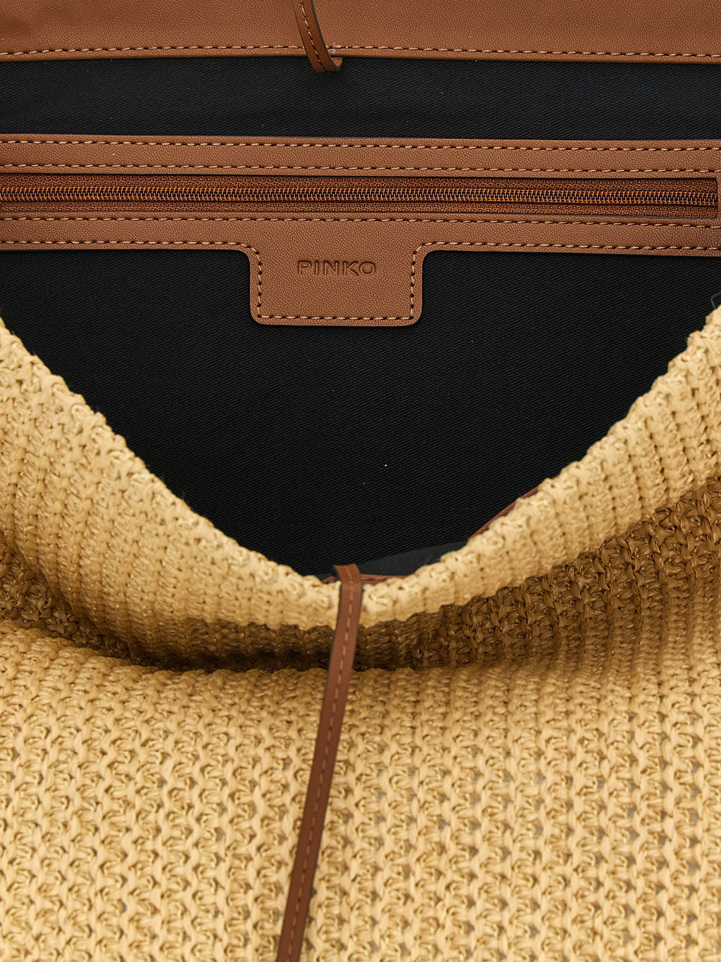 Pinko Raffia Bucket