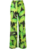 Louisa Ballou Printed wide leg trousers