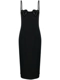 Blumarine Rhinestones embellished mini dress