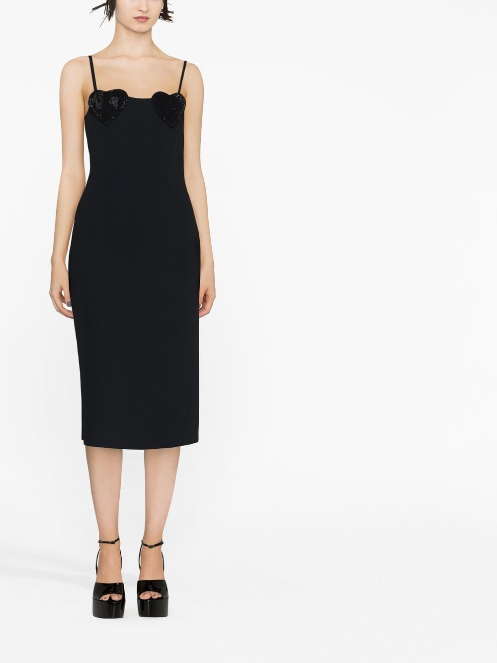 Blumarine Rhinestones embellished mini dress