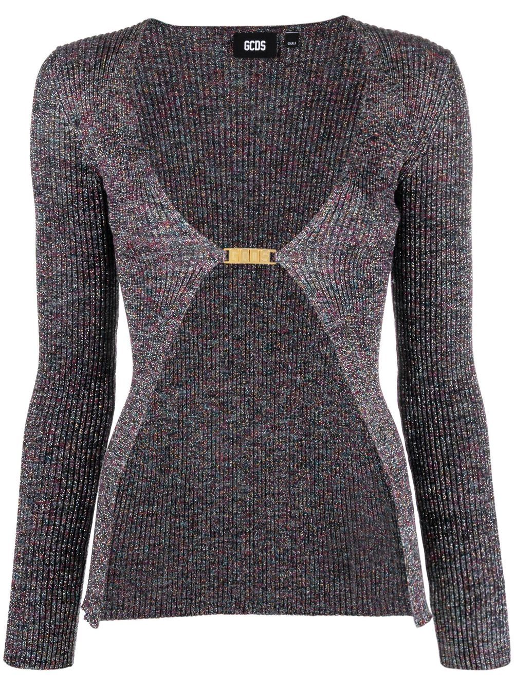 Gcds Logo lurex cardigan