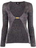 Gcds Logo lurex cardigan