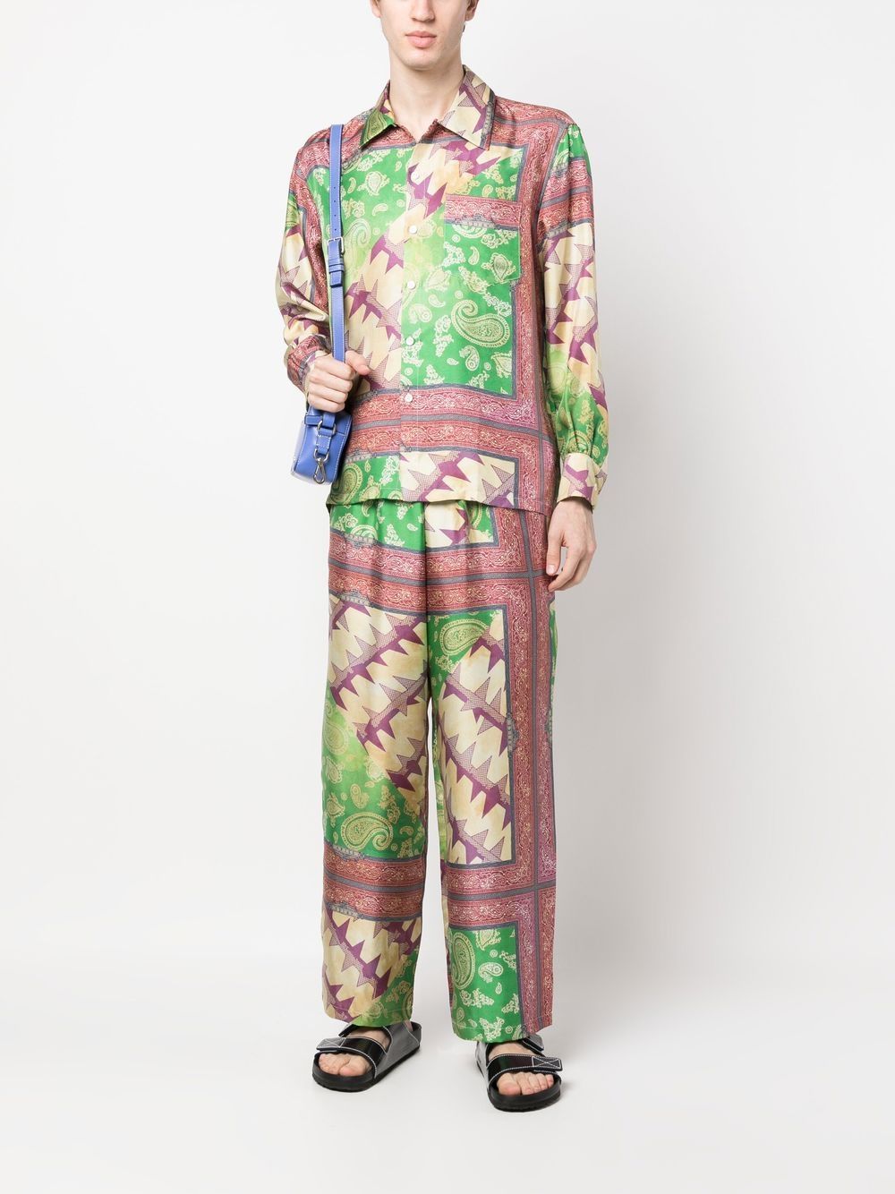 Aries Printed silk trousers
