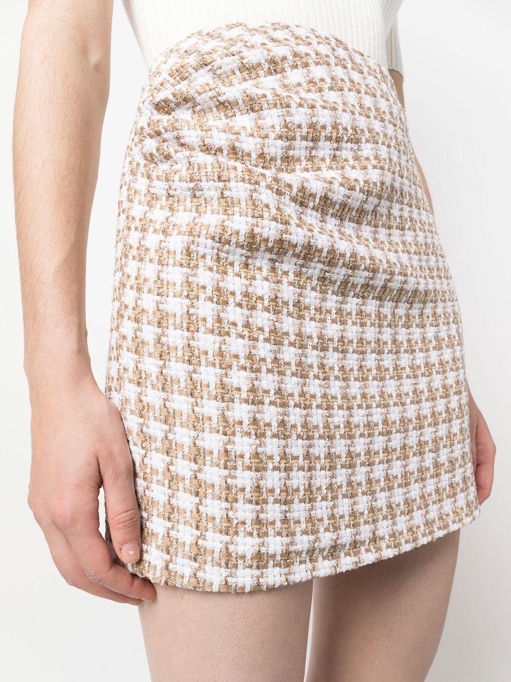 Iro Garna cotton blend silk mini skirt