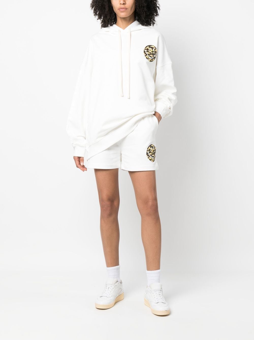 Joshua Sanders Smiley logo cotton hoodie