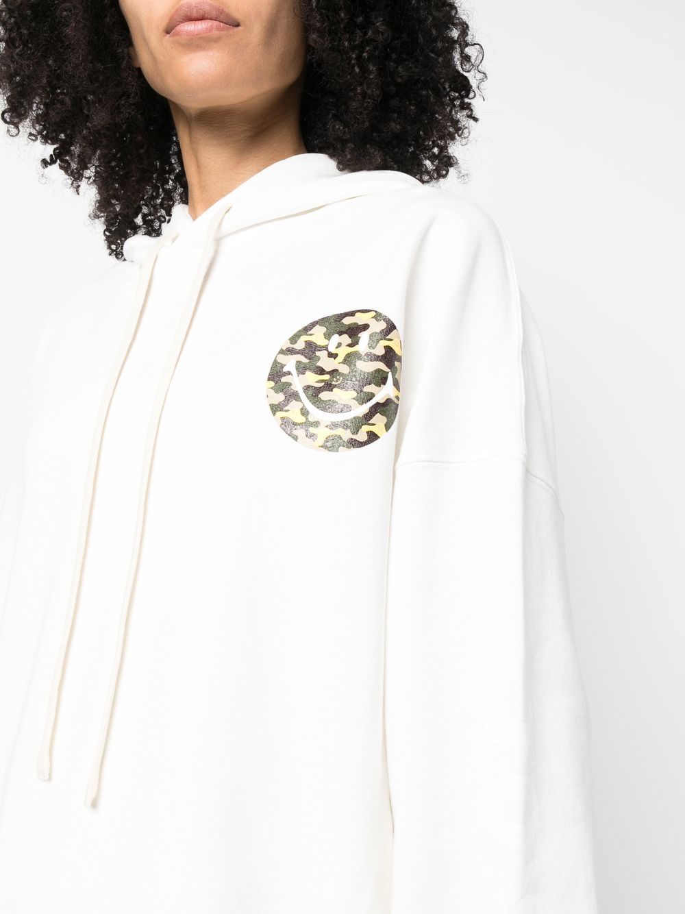 Joshua Sanders Smiley logo cotton hoodie