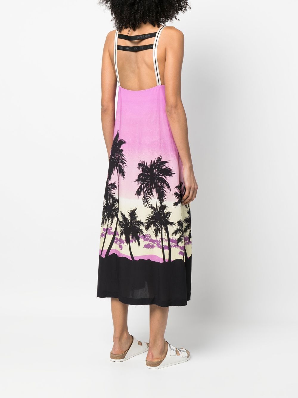 Palm Angels Sunset print midi dress