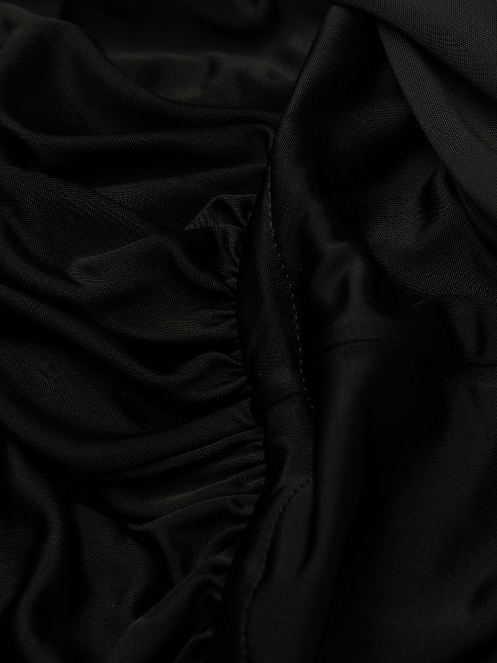 Saint Laurent draped sleeveless jersey dress