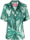F.R.S . Printed silk pajama shirt