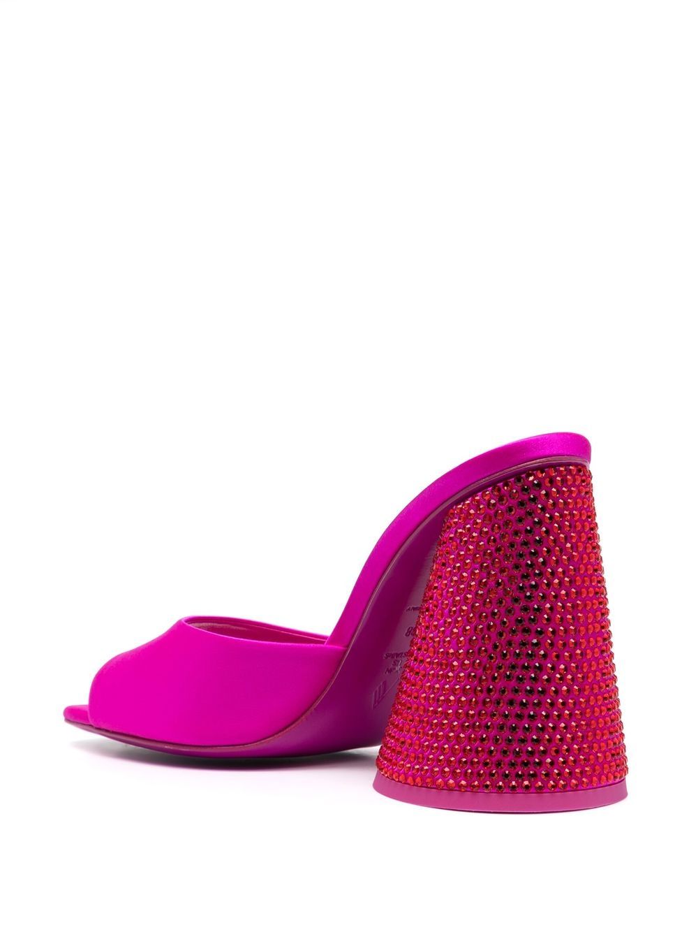 The Attico Luz embellished satin mules