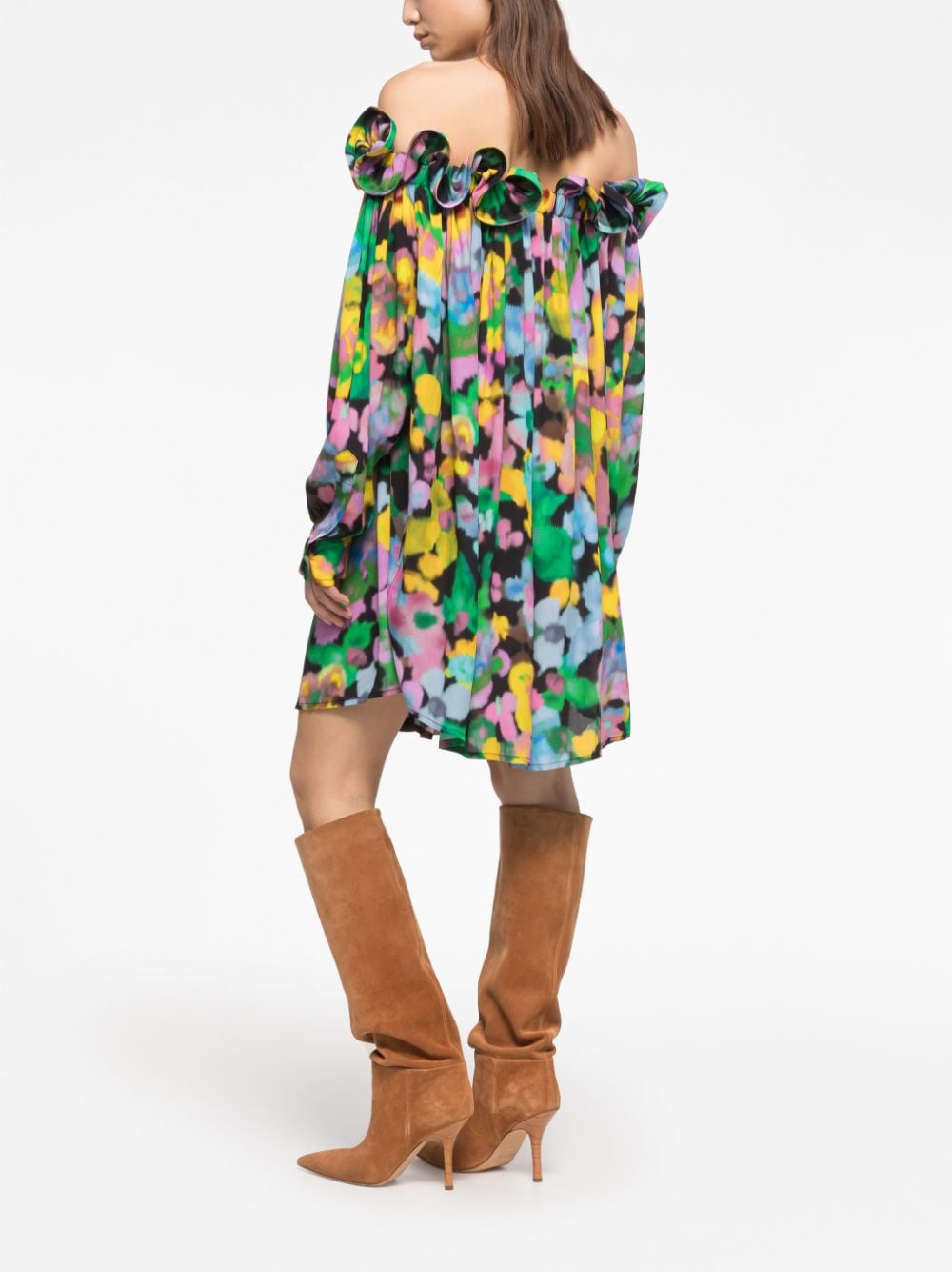 Az Factory With Lutz Huelle Off shoulder short dress