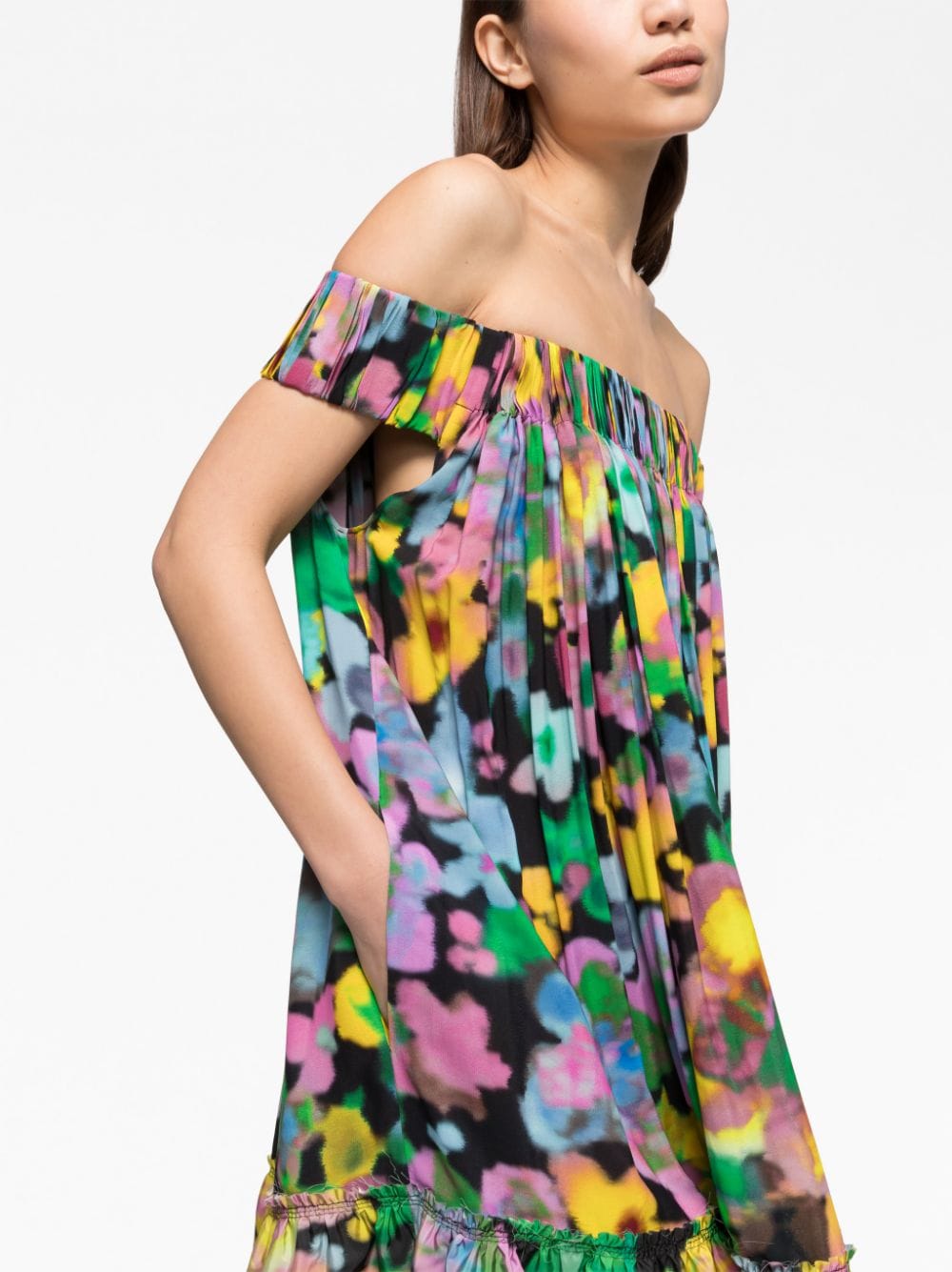Az Factory With Lutz Huelle Off shoulder midi dress