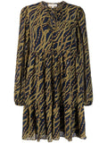 Mmk Printed midi dress