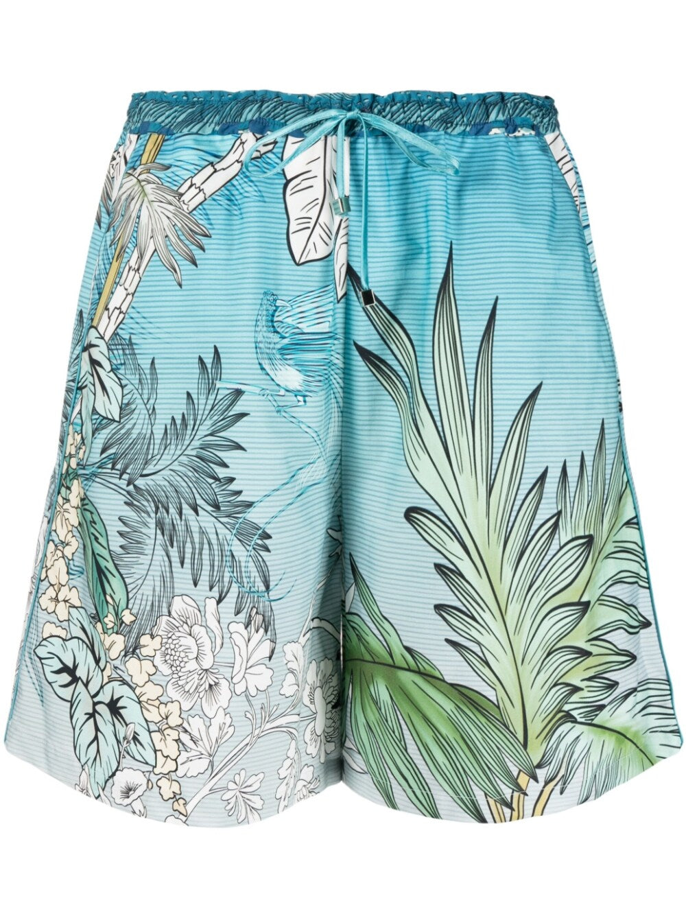 F.R.S . Printed drawstring cotton shorts
