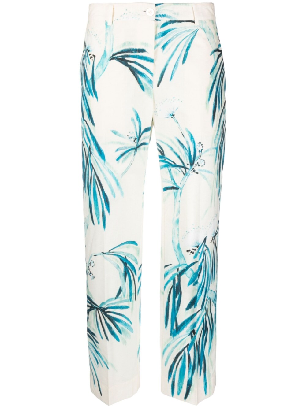 F.R.S . Wide-leg printed cotton trousers