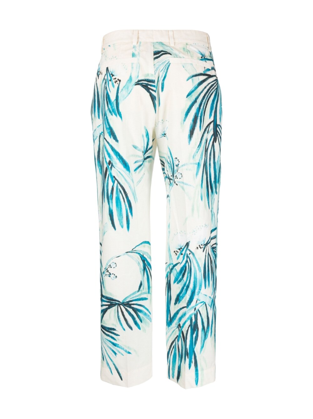 F.R.S . Wide-leg printed cotton trousers