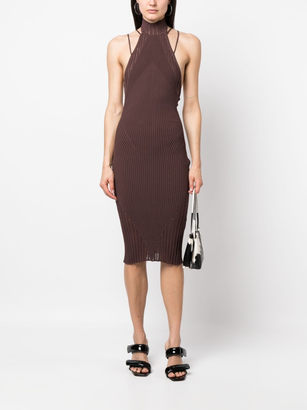 AndreĀdamo AndreÄdamo Ribbed midi dress