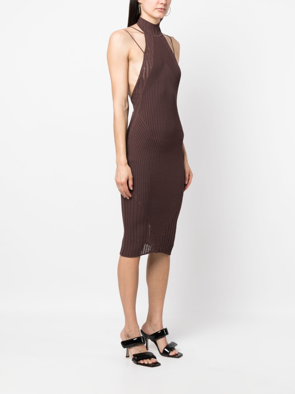AndreĀdamo AndreÄdamo Ribbed midi dress
