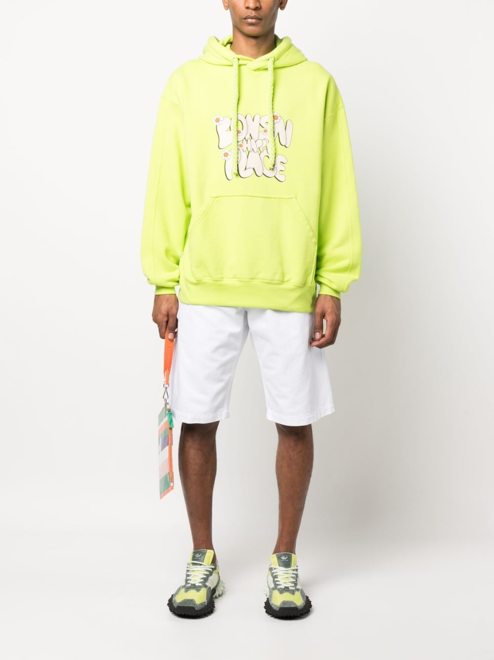 Bonsai Printed cotton hoodie