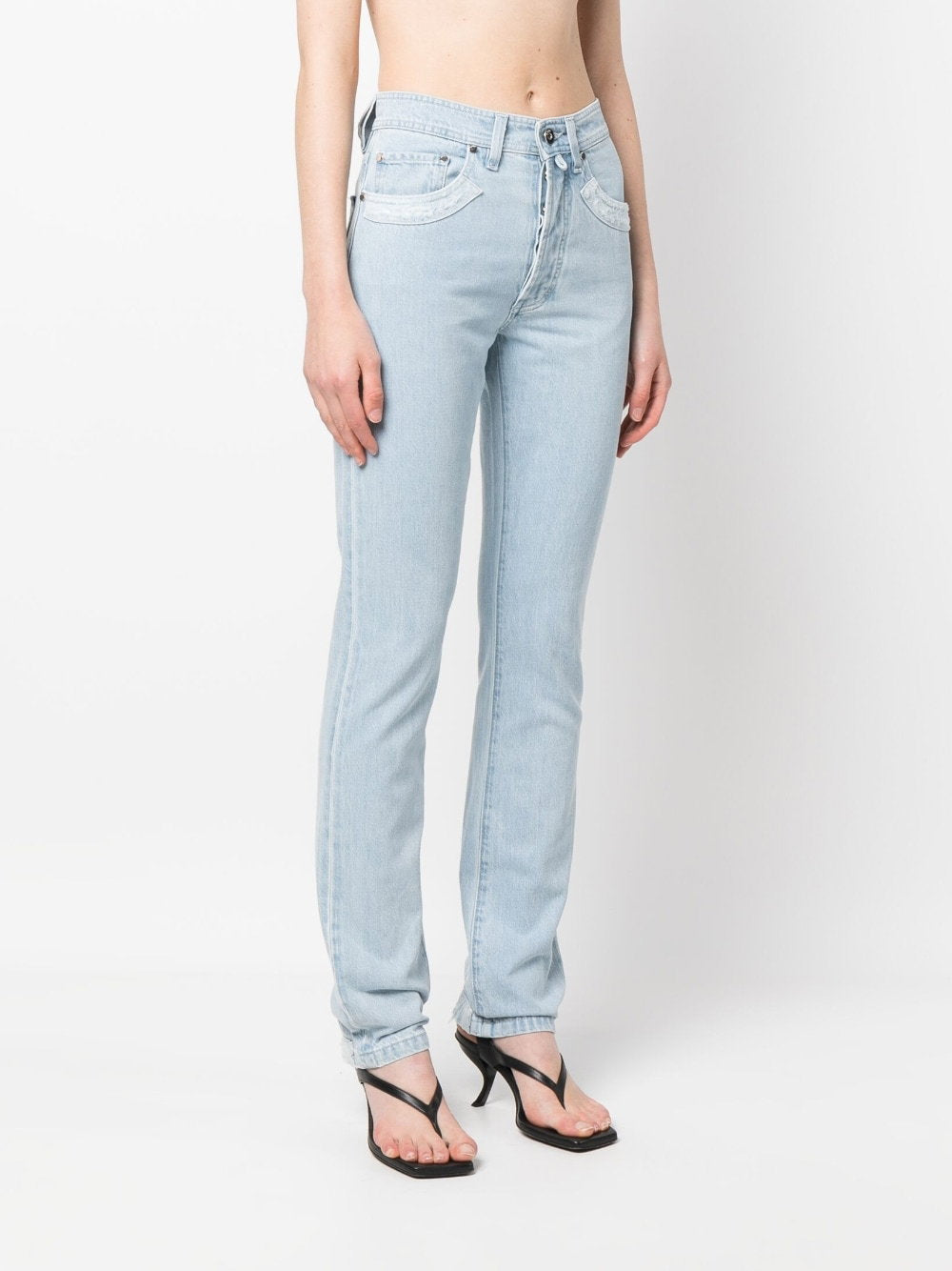 032C Patchwork organic cotton jeans
