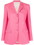 Palm Angels Cotton single-breasted blazer jacket