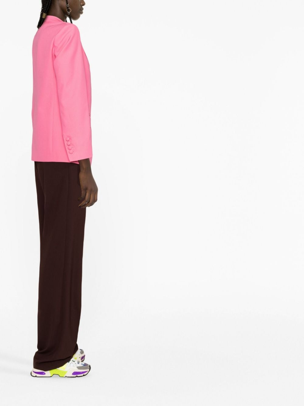 Palm Angels Cotton single-breasted blazer jacket