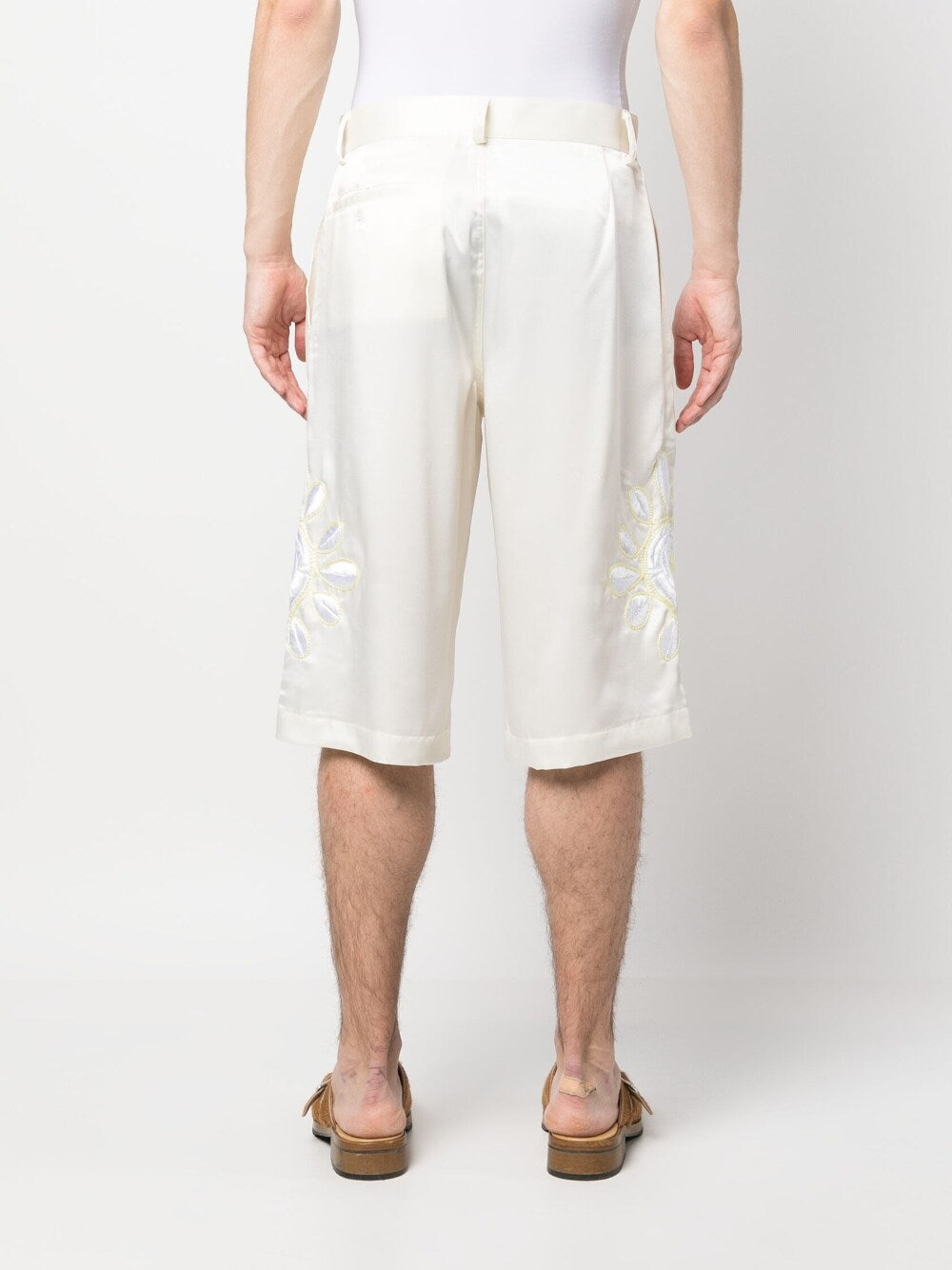 Bluemarble Embroidered flowers shorts