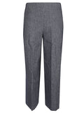 Via Masini 80 Straight leg linen blend trousers