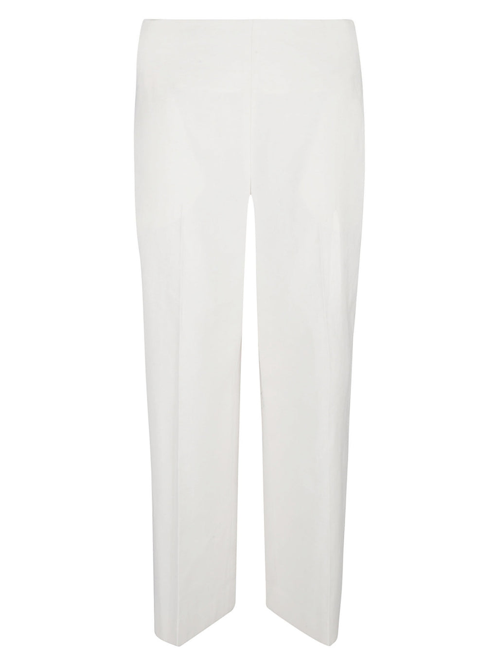 Via Masini 80 Straight leg linen blend trousers